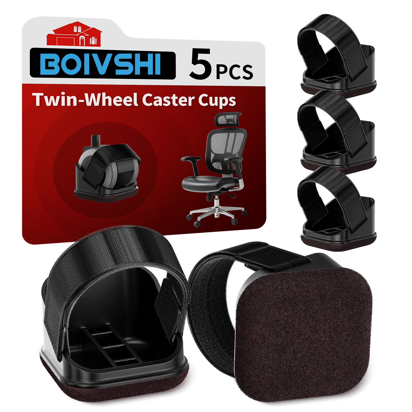 Office Furniture Warehouse - 5 шт. Защитные накладки на ножки