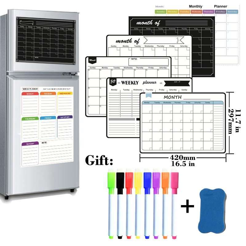 Dry Erase Weekly - Магнитный ежемесячный еженедельник формата А3, доска