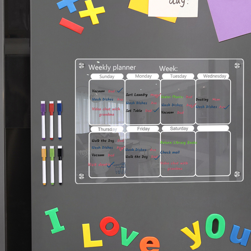 Магнит на холодильник, календа – обзор и цена Dry Erase Weekly