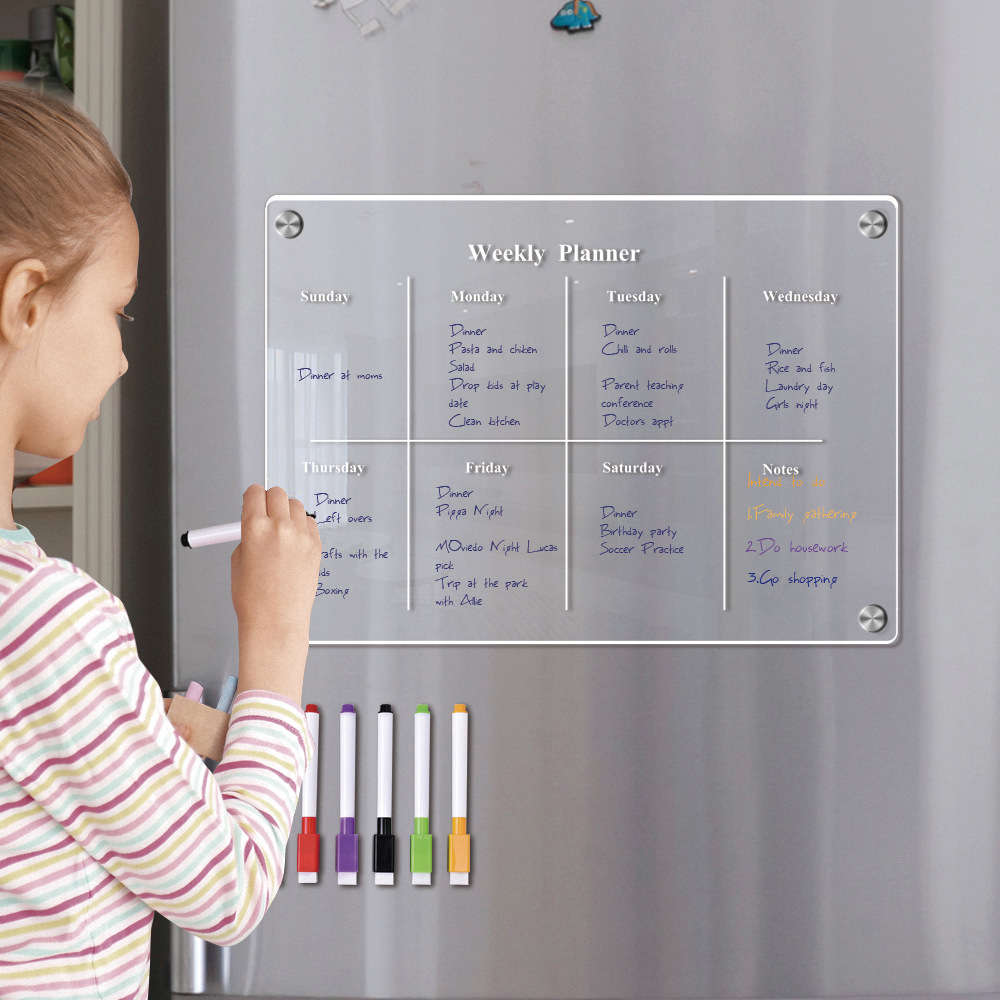 Магнит на холодильник, календа – обзор и цена Dry Erase Weekly