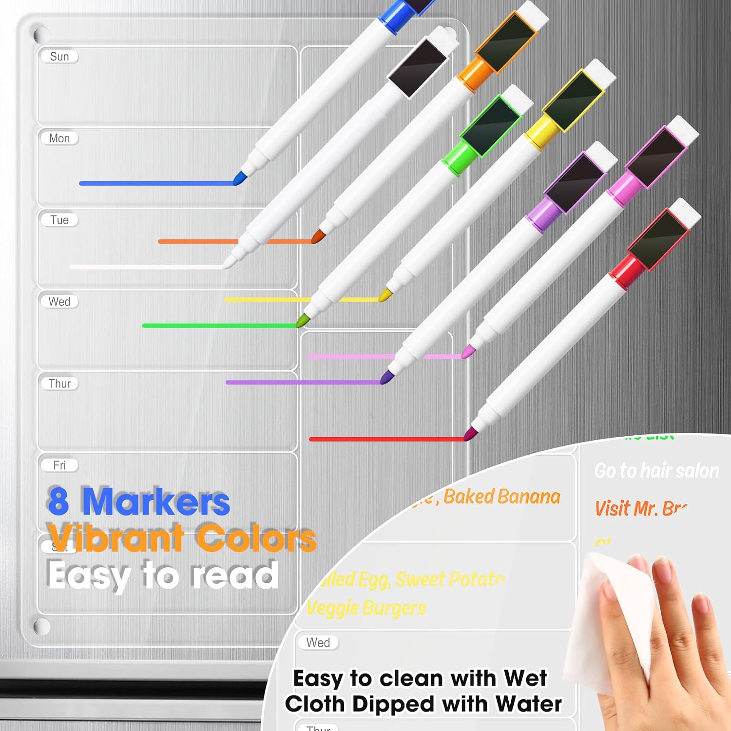 Прозрачная акриловая магнитная – обзор и цена Dry Erase Weekly