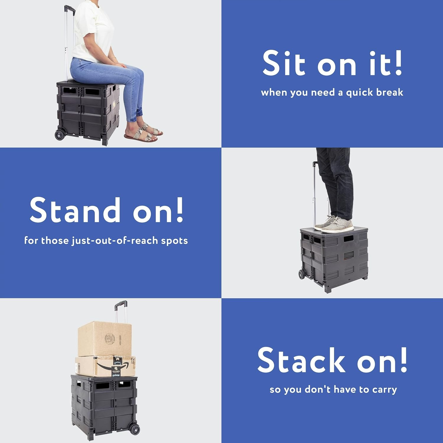 Черная прочная пластиковая скл – обзор и цена Office Supply Cart