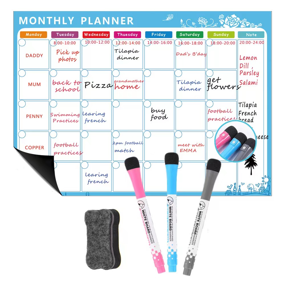1 комплект магнитный холодильн – обзор и цена Dry Erase Weekly