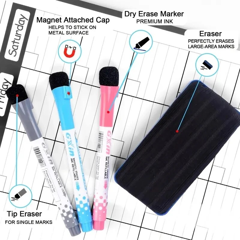 1 комплект магнитный холодильн – обзор и цена Dry Erase Weekly