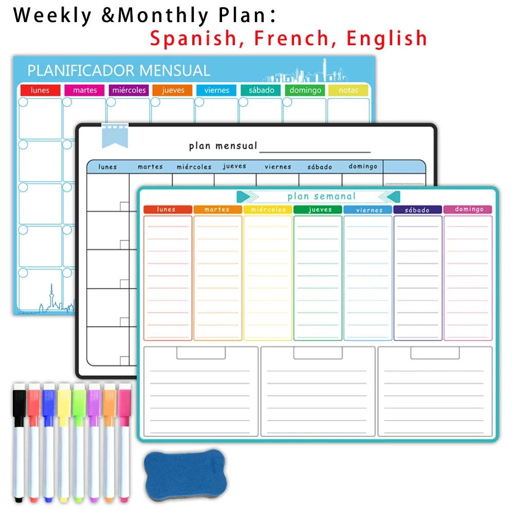 Магнитный еженедельный и ежеме – обзор и цена Dry Erase Weekly